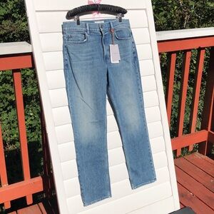 NWT Lafayette 148 High Rise Straight Ankle Reeve Jeans‎ in Faded Skyline
